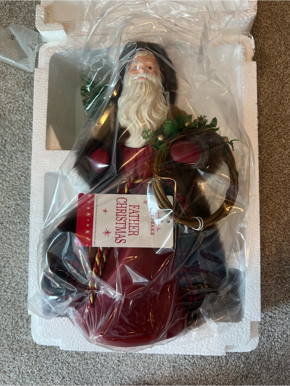 NEW in Box! Hallmark Keepsake Father Christmas Figurine- 2016 Table Decor Santa